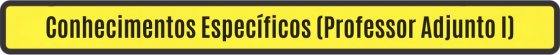 Conhecimentos Específicos (Professor Adjunto I)